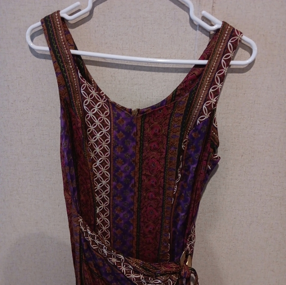 S.L. FASHION Multicolor maxi dress with Elegant Multicolor Sleeveless Dress - Picture 4 of 6